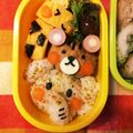 せいちゃんママ☆'s cooksnap of when they made キャラ弁＊いなりリス&しめじどんぐり＊.