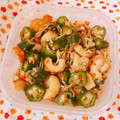 かなぼん。's cooksnap of when they made 簡単＊オクラとちくわとちりめんじゃこ.