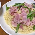 クック82OF1H☆'s cooksnap of when they made 簡単！アスパラとベーコンのペペロンチーノ.