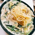 Kid3120's cooksnap of when they made 我が家のほうれん草のクリームパスタ.
