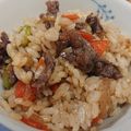 momo_kumi's cooksnap of when they made ★五つ星★自慢の牛肉まぜご飯★.