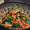 tetricot's cooksnap of when they made 春菊&人参のごま和え.