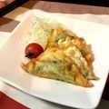 misatona's cooksnap of when they made 大葉＆バジル☆チーズの揚げワンタン.
