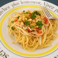 ちょこふみ's cooksnap of when they made オイルサーディンのスパゲティ.