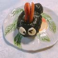 yesmama's cooksnap of when they made ♪くじらおにぎり♪.