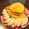 R♡Kママ's cooksnap of when they made 材料3つ！簡単おいしいふわふわパンケーキ.