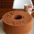 ぶ〜んぶ〜ん's cooksnap of when they made 我が家定番～ココアシフォン♪.