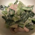 クックE8W8S2☆'s cooksnap of when they made 小松菜とベーコンのマヨ炒め.