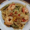 クック4W37VW☆'s cooksnap of when they made ✿アスパラガスとエビのパスタ✿.