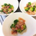 ta2o's cooksnap of when they made 芽キャベツとベーコンのバターマヨ炒め.