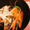 まきろんカフェ's cooksnap of when they made 豚肉と豆苗のスープしゃぶしゃぶ.