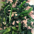 クック6E1ZGB☆'s cooksnap of when they made ほうれん草のツナ和え.