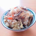 ☆３匹の子ぶた☆'s cooksnap of when they made 鶏挽肉と牛蒡の中華風ピリ辛炊き込みご飯。.