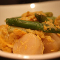 ミッフーママ's cooksnap of when they made アスパラと帆立のふわふわ卵炒め.