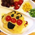 Shinario's cooksnap of when they made 炊飯器で炊くので量産可能なオムライス.