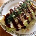 ひまわり032's cooksnap of when they made 大阪のファーストフード、キャベツ焼。.