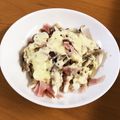 さく♪mam's cooksnap of when they made レンチンで♡舞茸とベーコンのまよチーズ.