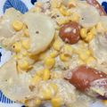 ぱんだ紀ぱんだ's cooksnap of when they made 葉つきかぶのまるごとホットミルク煮.