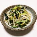 まなまんま's cooksnap of when they made レンジでもやしときゅうり、わかめナムル。.