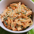 saalalan's cooksnap of when they made 鶏のささみ★キムチマヨ.