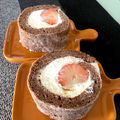 ありらくん's cooksnap of when they made 苺のココアロールケーキ♪.