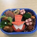 mnm_hn_aoi's cooksnap of when they made ルパンレンジャー♡ルパンレッド♡キャラ弁.