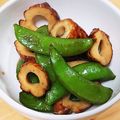 ♡αкιяα♡'s cooksnap of when they made スナップえんどう☆ちくわの簡単炒め物.