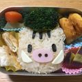 リラシャン's cooksnap of when they made 2019年干支イノシシのキャラ弁.