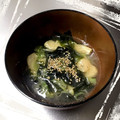 K0A9O0R8U♪'s cooksnap of when they made ストックで簡単★わかめと油揚げのスープ.