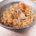 junchan888's cooksnap of when they made 脂に依存よ♡豚バラとゴボウの炊き込み御飯.
