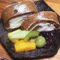 粉糖ラバー's cooksnap of when they made 黒糖きな粉ロールケーキ.
