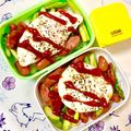 ふたごゆき's cooksnap of when they made アスパラとウインナーと目玉焼き丼♪.