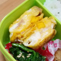 ☆一星☆'s cooksnap of when they made 南瓜とベーコンの、たまご焼き。.