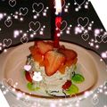 れんれんとまま's cooksnap of when they made 食パンde 1歳お誕生日ケーキ.