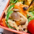 natu38's cooksnap of when they made しめじとピーマンのツナ卵炒め.
