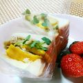 クックI7I5L1☆'s cooksnap of when they made コロッケとあま~い卵焼きサンド☆☆.