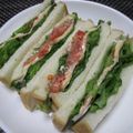 ジョングレ's cooksnap of when they made ハム＆レタス＆トマトで！HLTサンド.