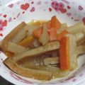 ここみ☆ゆりあママ's cooksnap of when they made ＊昔ながらの味＊大根と人参の煮物.