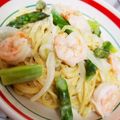 yUi216's cooksnap of when they made 簡単ランチ☆海老アスパラのクリームパスタ.