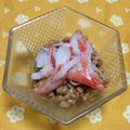 ぽぽきゅ's cooksnap of when they made 納豆&カニカマ.