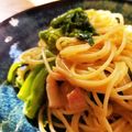 ちゅけまま's cooksnap of when they made 菜の花入りカルボナーラ.