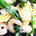 まじちか's cooksnap of when they made エビとスティックセニョールのマヨ炒め.