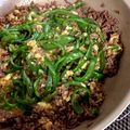 smfmoon's cooksnap of when they made ひき肉ピーマンの卵そぼろ炒め.