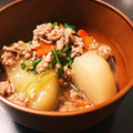 縞しま星人's cooksnap of when they made 大根と豚ミンチのとろとろ煮❀╹◡╹)ﾉ❀.