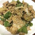ほなち〜's cooksnap of when they made 豚肉と茄子とピーマンの味噌炒め.