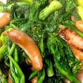 やえまりも's cooksnap of when they made 菜の花とウインナーのチーズ炒め.