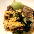 cha_nyon's cooksnap of when they made 青梗菜と小松菜と豚肉の卵炒め.
