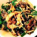 ラプラプ☆'s cooksnap of when they made 大量消費！牛肉とニラ、えのきの韓国風炒め.