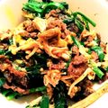 ラプラプ☆'s cooksnap of when they made 大量消費！牛肉とニラ、えのきの韓国風炒め.