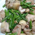 myukitty's cooksnap of when they made 鶏とアスパラのにんにくマヨ炒め！.
